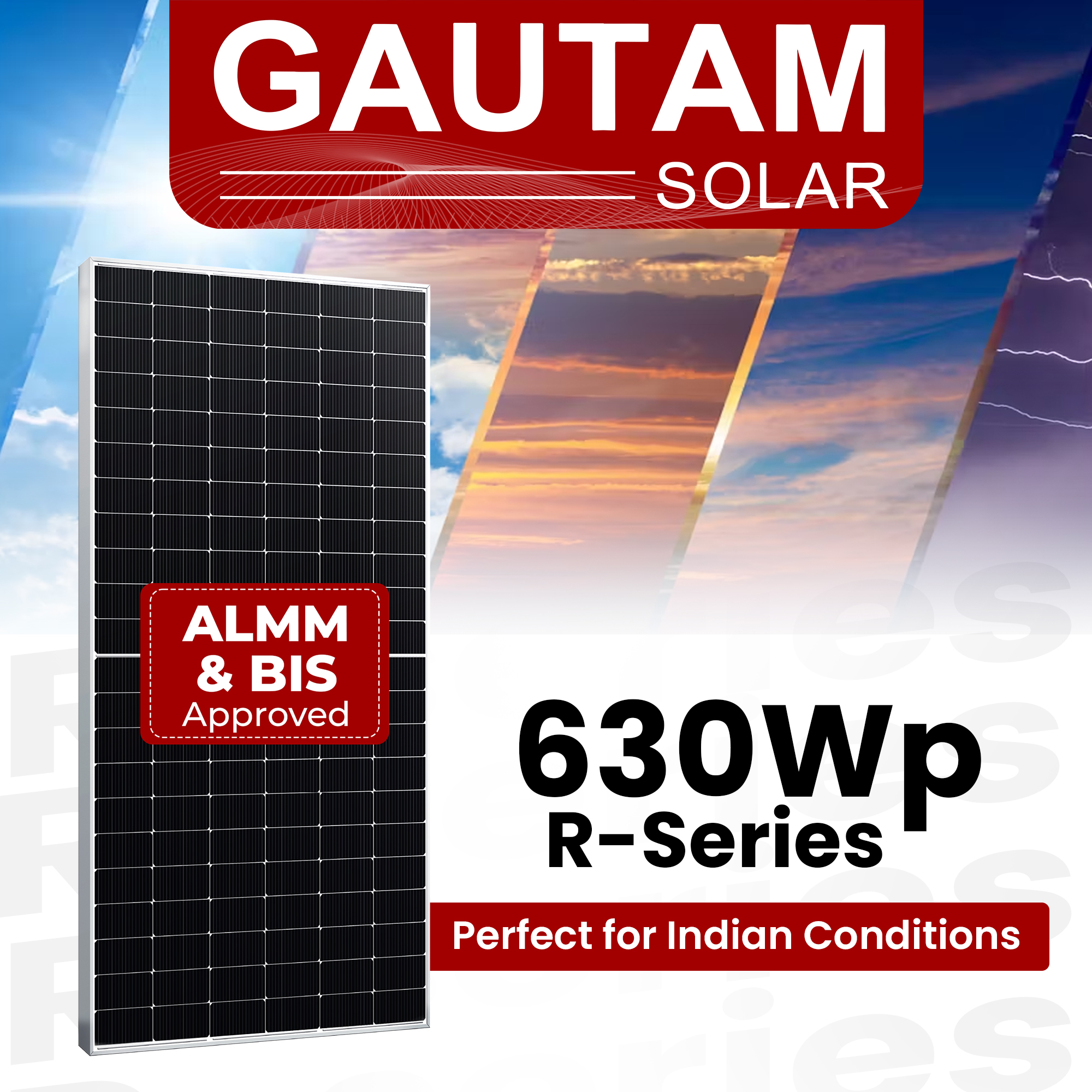 630Wp R Series: Perfect for Indian Conditions